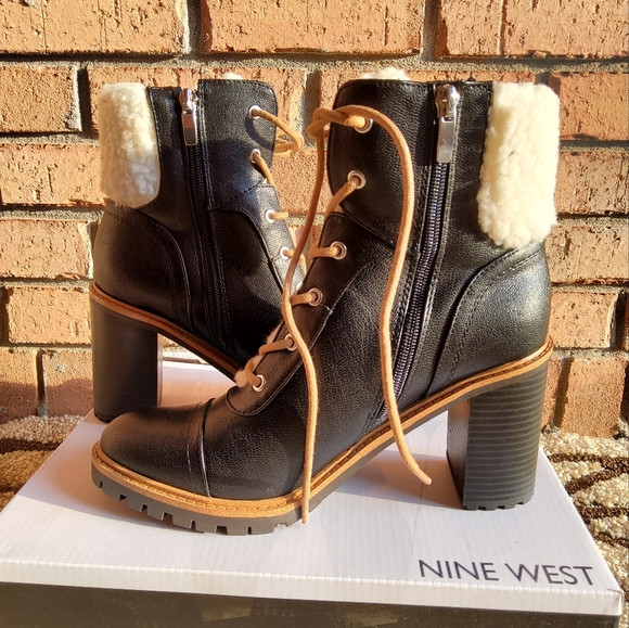 NWT! Nine West Women's Ankle Boots Penni3-SS Black Size 8M - Picture 4 of 7